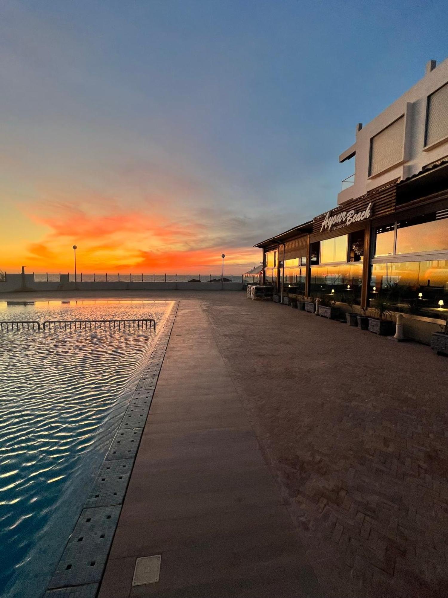 The Blue Pearl-Sensational Beach Apartment In Aourir Agadir Exterior foto